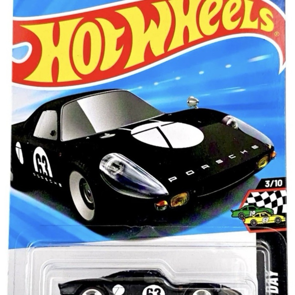 Mattel Hot Wheels Black Porsche 63 Toy Car